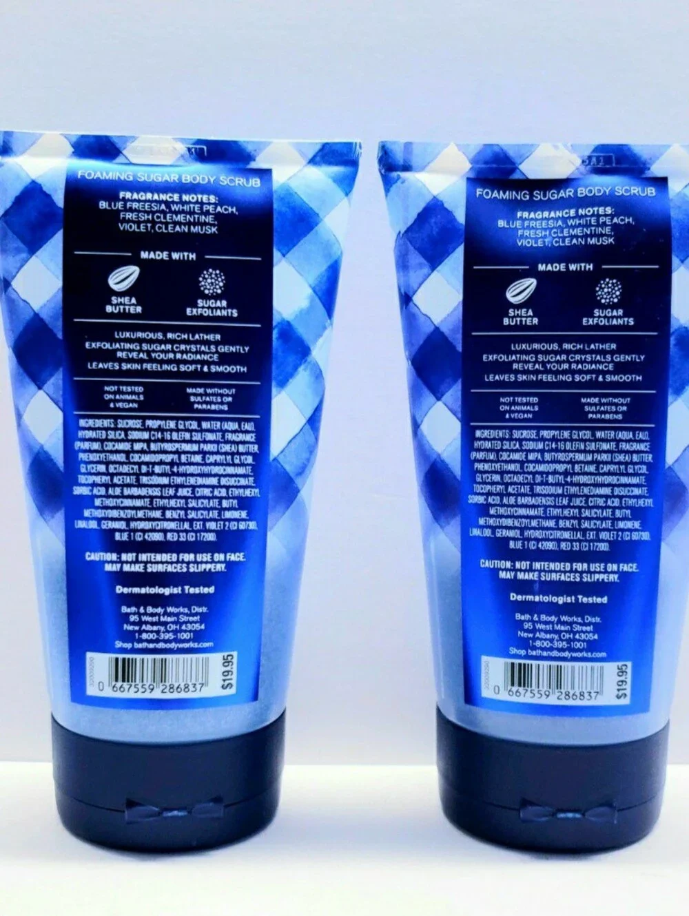 Bath & Body Works GINGHAM Foaming Sugar Body Scrub, 8 oz/226 g (2 pcs)